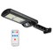 Solar Powered Outdoor Wall Light 100Led Motion Sensor Ip65 Waterproof Black